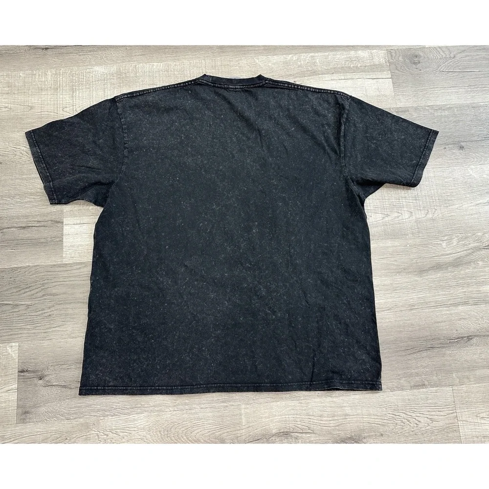 Men's Vintage Style Black Washed Invincible Battle Beast 2XL T-Shirt 100% Cotton